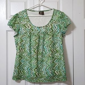 Sere Nade NY Green,teal & white liner under lace XL